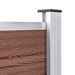 vidaXL Clôture de jardin WPC 699x106 cm Marron
