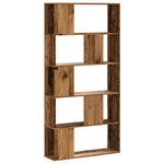 vidaXL Bibliothèque 5 niveaux vieux bois bois d'ingénierie