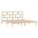 vidaXL Cadre de lit sans matelas bois de pin massif 200x200 cm