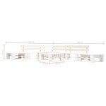vidaXL Salon de jardin palette 6 Pièces Bois Blanc