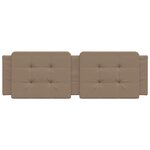 vidaXL Coussin de tête de lit cappuccino 160 cm similicuir