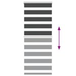 vidaXL Store zèbre noir 65x100 cm largeur du tissu 60 9 cm polyester