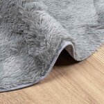 vidaXL Tapis shaggy à poils longs NAVARRA gris clair 200x200 cm