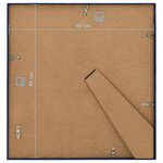 vidaXL Collage de cadres photo 5 Pièces de mur table Bleu 40x40 cm MDF