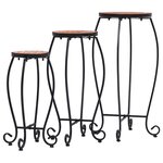 vidaXL Tables mosaïque 3 Pièces Terre cuite Céramique