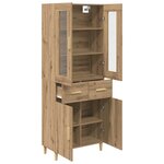 vidaXL Haut Armoire avec tiroir Chêne artisanal 69 5 x 34 x 180 cm