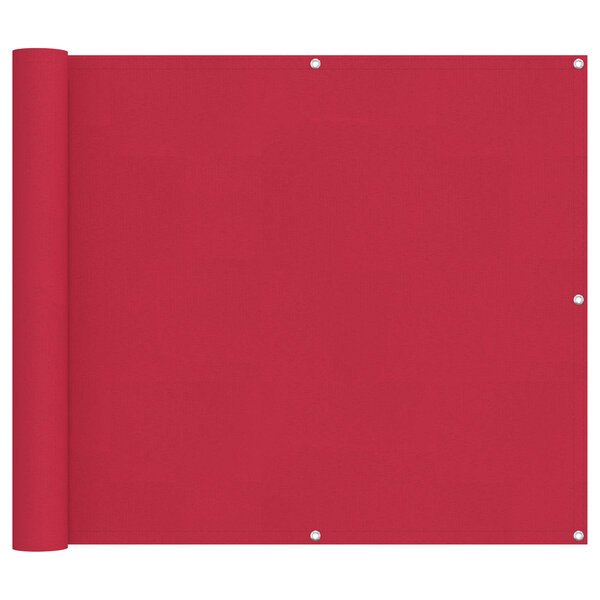 vidaXL Écran de balcon 90 x 200 cm Tissu Oxford Rectangulaire Bordeaux