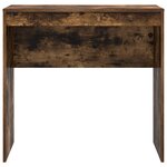 vidaXL Bureau d'écriture Chêne fumé Bois d'ingénierie Compact