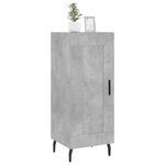 vidaXL Buffet Gris béton 34 5x34x90 cm Bois d'ingénierie