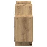 vidaXL Étagère murale chêne artisanal 129x18x42 cm bois d'ingénierie
