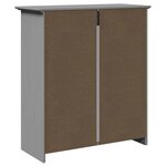 vidaXL Armoire de couloir BODO gris 80x35x90 cm