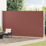 vidaXL Auvent latéral rétractable de patio 220x600 cm Marron