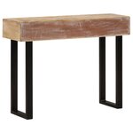 vidaXL Table console 100x30x75 cm Bois de manguier massif