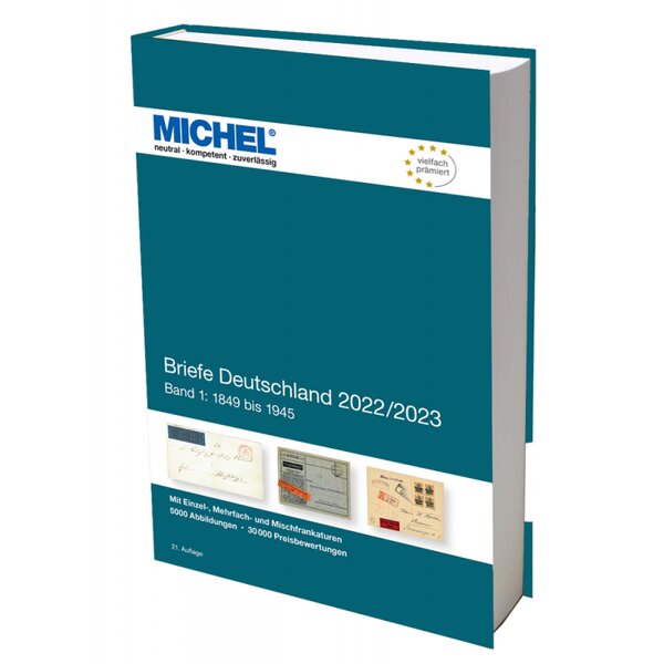 Catalogue Michel de cotation des lettres Allemandes 1849-1945 tome 1.
