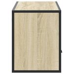 vidaXL Meuble TV chêne sonoma 100x31x39 5cm bois d'ingénierie et métal