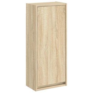 vidaXL Meuble de lavabo mural Chêne Sonoma 35 x 20 x 81 cm