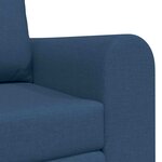 vidaXL Canapé-Lit Bleu 148 x 71 x 83 cm tissu