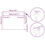 vidaXL Store enrouleur occultant blanc cassé largeur du tissu 156 6 cm