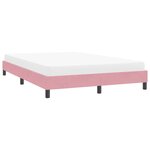 vidaXL Cadre de lit sans matelas rose 140x210 cm velours