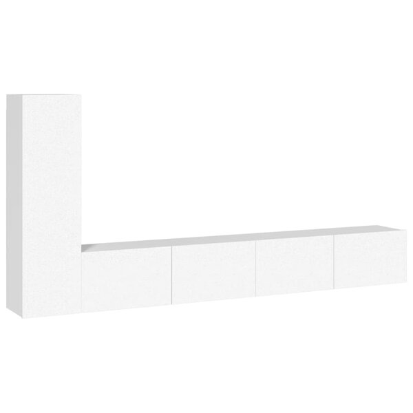 vidaXL Ensemble de meubles TV 3 Pièces Blanc Bois d'ingénierie