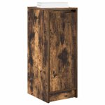 vidaXL Armoire à chaussures chêne fumé 29 5x34x76 cm bois d'ingénierie