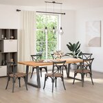 vidaXL Pieds de table à manger en forme de V  2 pièces  anthracite  70 x (72-73 3) cm  acier
