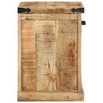 vidaXL Banc à Chaussures 110x35x50 cm Bois Massif Écorché Mangue