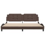 vidaXL Cadre de lit sans matelas marron 200x200 cm similicuir