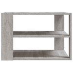 vidaXL Table basse sonoma gris 58x58x40 cm bois d'ingénierie
