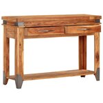 vidaXL Table console 110x34x74 cm Bois d'acacia massif