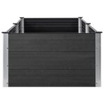 vidaXL Lit surélevé de jardin 200x100x54 cm WPC Gris