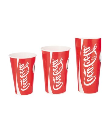 (lot   2000 gobelets) gobelet carton impression coca-cola® 25cl