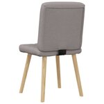 vidaXL Chaises à manger lot de 2 taupe tissu