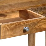 vidaXL Table console Bois de manguier massif 102 x 30 x 79 cm