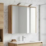 vidaXL Armoire Miroir de Salle de Bain Chêne artisan