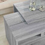 vidaXL Ensemble de tables basses 2 Pièces Gris Sonoma Bois d'ingénierie
