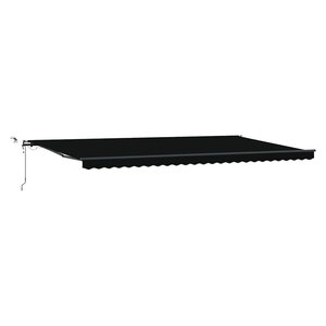 vidaXL Auvent Rétractable avec Noir 600 × 300 cm tissu