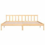 vidaXL Cadre de lit sans matelas bois massif 200x200 cm