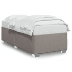 vidaXL Cadre de lit Taupe 80x200 cm Tissu