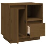 vidaXL Tables de chevet 2Pièces Marron miel 50x34x50cm Bois de pin massif