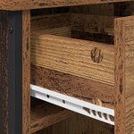 vidaXL Cabinet de chevet Bois ancien 40 x 42 x 50 cm Bois d'ingénierie
