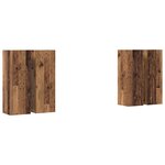 vidaXL Ensemble meuble TV 4 Pièces Bois ancien 30 5 x 30 x 90 cm