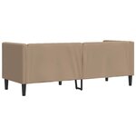 vidaXL Canapé à 3 places Chesterfield cappuccino similicuir