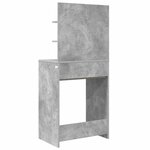 vidaXL Tables de maquillage pour chambre Gris béton 80 x 39 6 x 135 cm