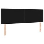 vidaXL Tête de lit avec tête de lit Noir 160 cm Cuir synthétique