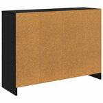 vidaXL Buffet Chêne noir 102 x 32 x 73 5 cm