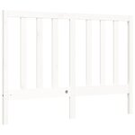 vidaXL Cadre de lit sans matelas blanc 140x200 cm bois de pin massif