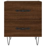 vidaXL Table de chevet chêne marron 40x35x47 5 cm bois d’ingénierie