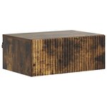 vidaXL Cabinet de chevet mural Chêne fumé 49 x 34 5 x 20 cm