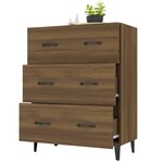 vidaXL Buffet chêne marron 69 5x34x90 cm bois d'ingénierie